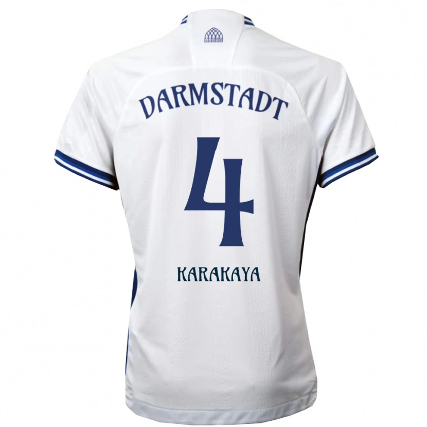 Danxen Criança Camisola Burak Karakaya #4 Branco Azul Alternativa 2025/26 Camisa Brasil