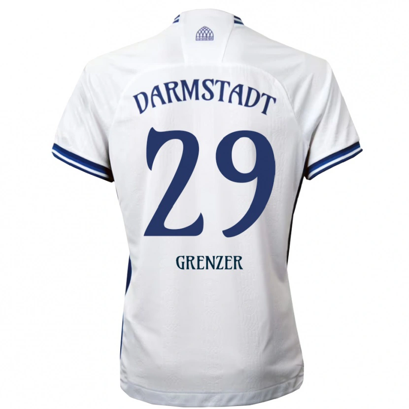 Danxen Criança Camisola Mika Grenzer #29 Branco Azul Alternativa 2025/26 Camisa Brasil
