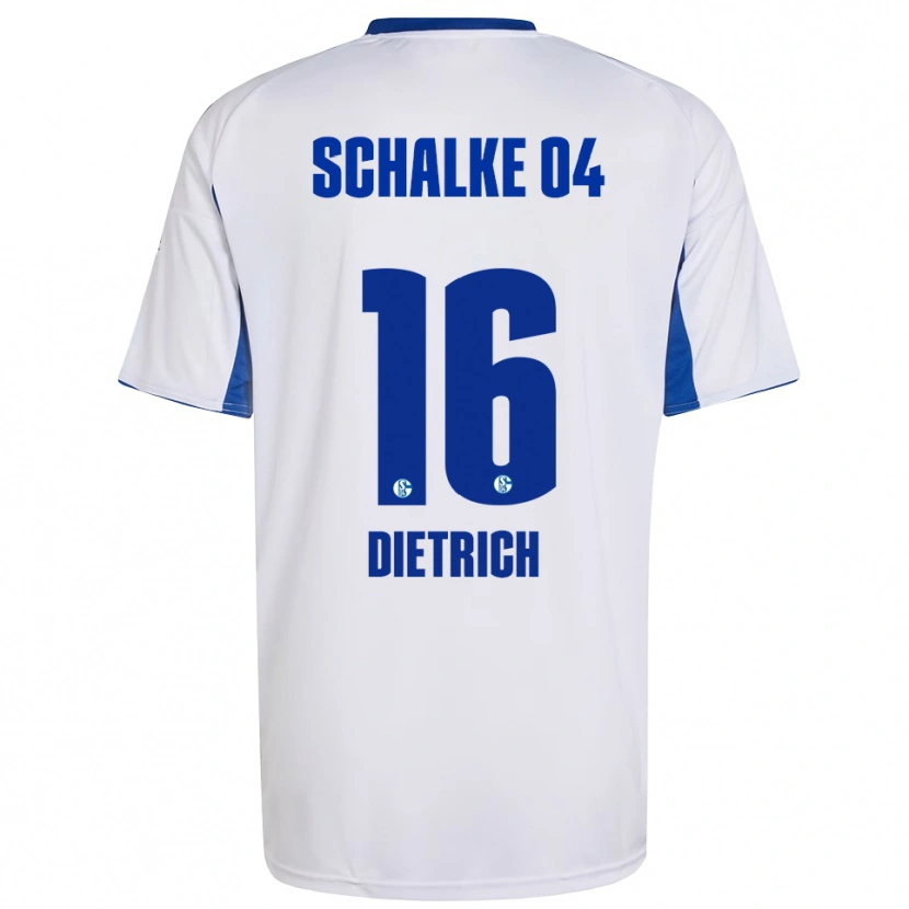Danxen Criança Camisola Tim Dietrich #16 Branco Azul Alternativa 2025/26 Camisa Brasil