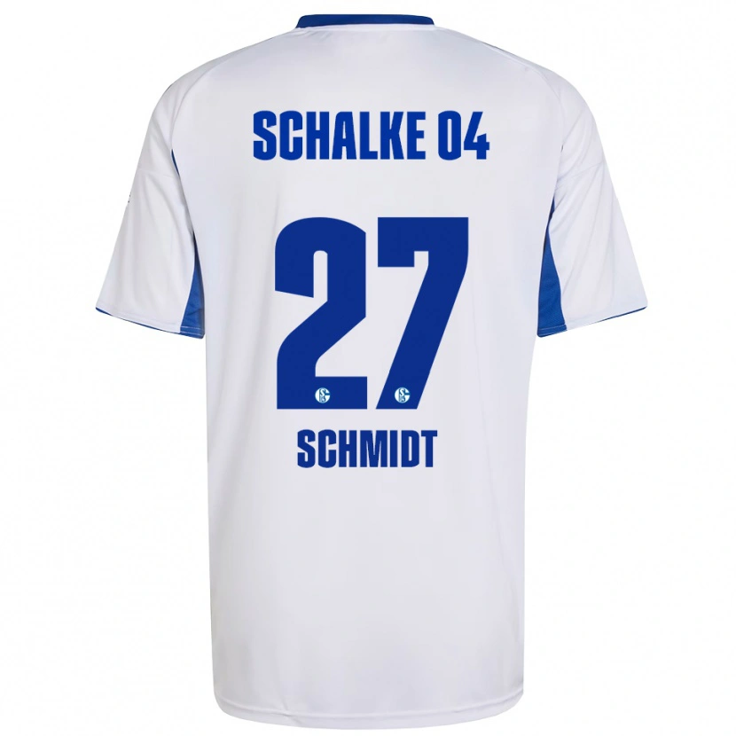Danxen Criança Camisola Tim Schmidt #27 Branco Azul Alternativa 2025/26 Camisa Brasil