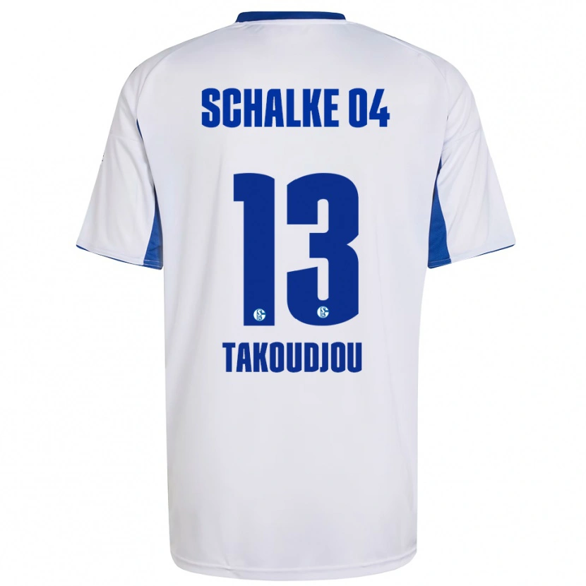Danxen Criança Camisola Alan Takoudjou #13 Branco Azul Alternativa 2025/26 Camisa Brasil