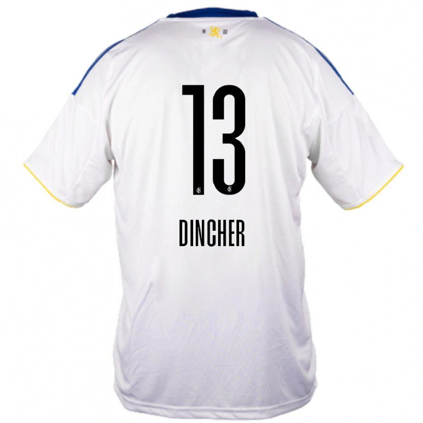 Danxen Criança Camisola Noah Dincher #13 Branco Azul Amarelo Alternativa 2025/26 Camisa Brasil
