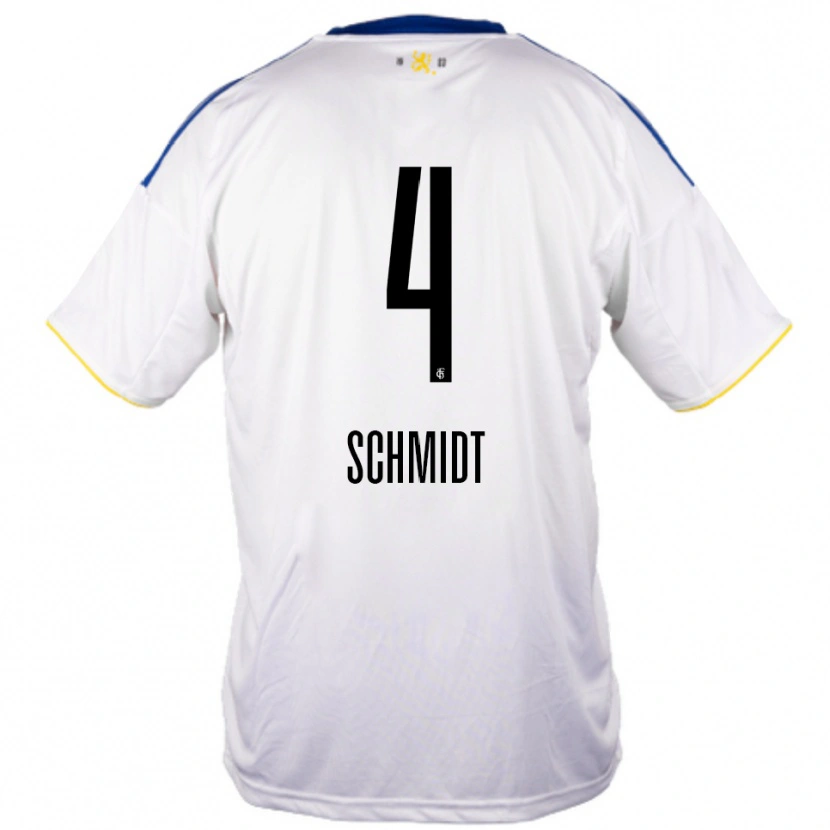 Danxen Criança Camisola Louis Schmidt #4 Branco Azul Amarelo Alternativa 2025/26 Camisa Brasil