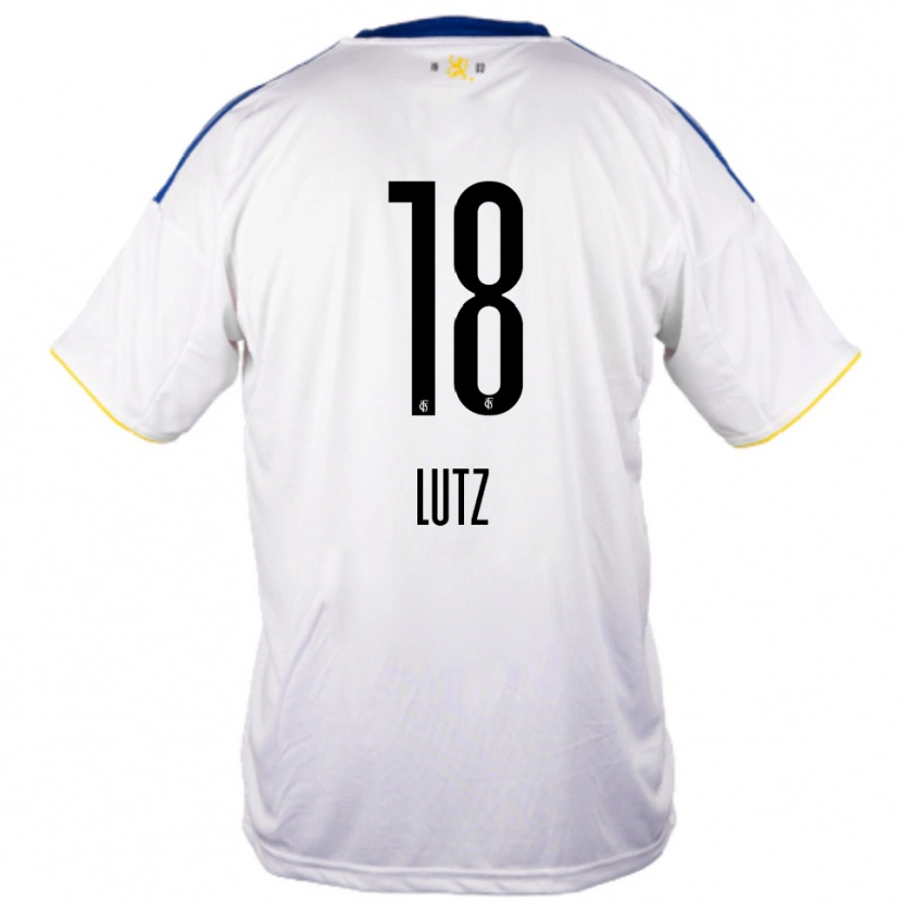 Danxen Criança Camisola Moritz Lutz #18 Branco Azul Amarelo Alternativa 2025/26 Camisa Brasil