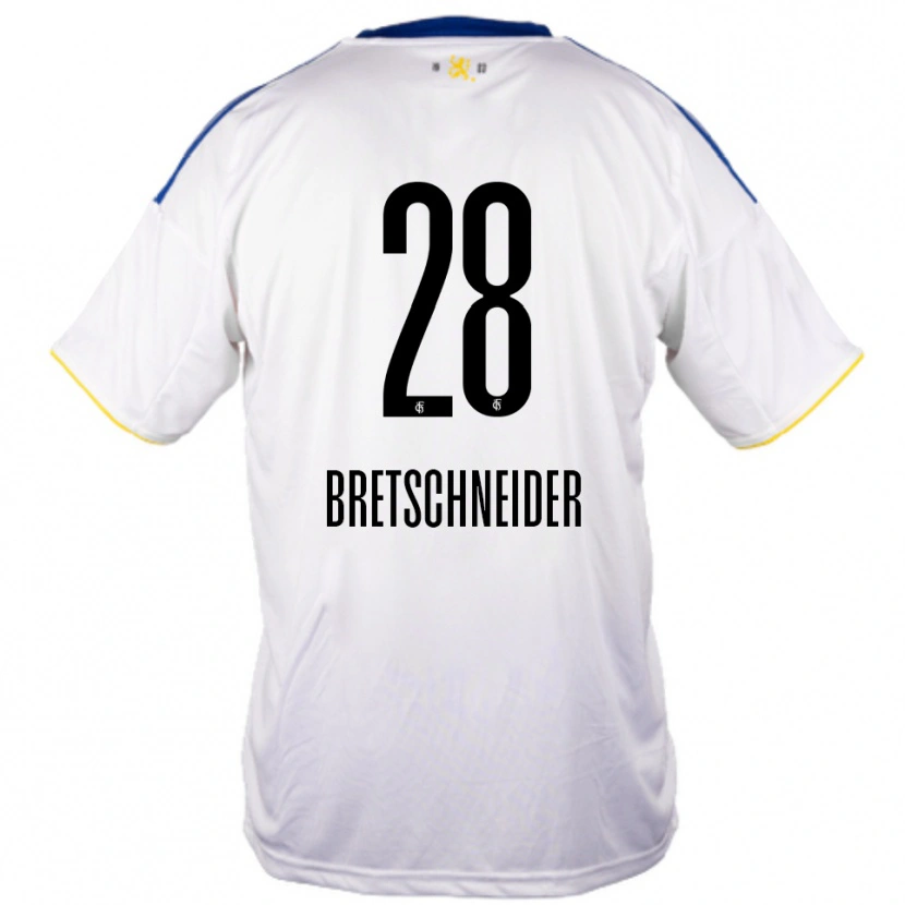 Danxen Criança Camisola Niko Bretschneider #28 Branco Azul Amarelo Alternativa 2025/26 Camisa Brasil