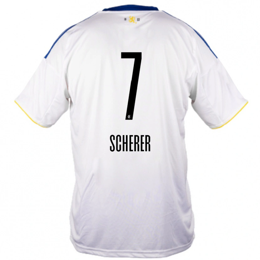 Danxen Criança Camisola Tim Scherer #7 Branco Azul Amarelo Alternativa 2025/26 Camisa Brasil