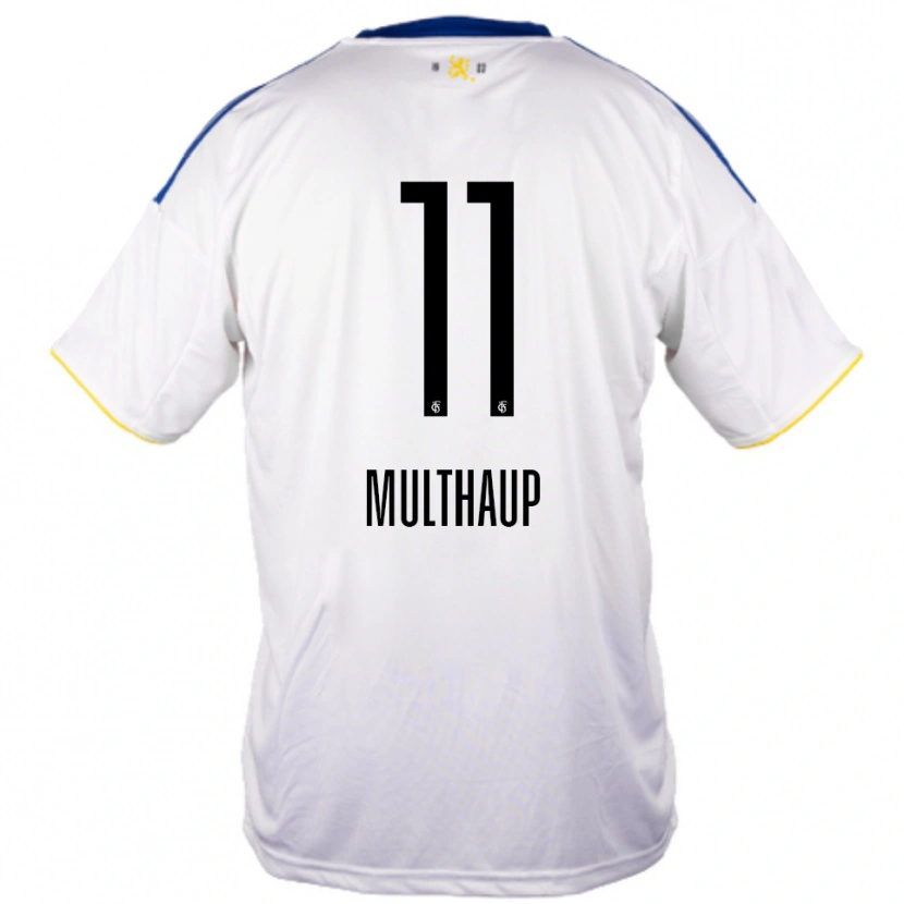 Danxen Criança Camisola Maurice Multhaup #11 Branco Azul Amarelo Alternativa 2025/26 Camisa Brasil