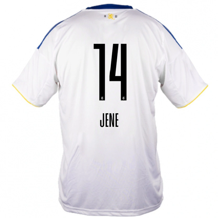 Danxen Criança Camisola Maximilian Jene #14 Branco Azul Amarelo Alternativa 2025/26 Camisa Brasil