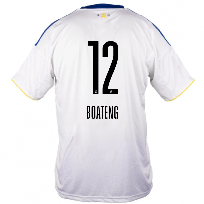 Danxen Criança Camisola Divine Boateng #12 Branco Azul Amarelo Alternativa 2025/26 Camisa Brasil