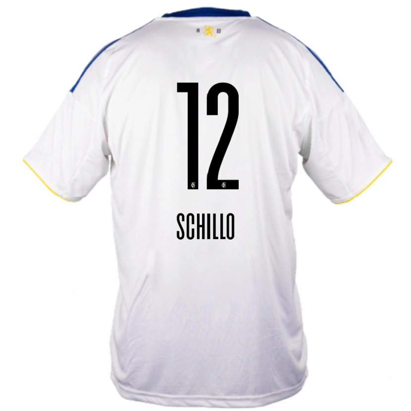 Danxen Criança Camisola Jule Schillo #12 Branco Azul Amarelo Alternativa 2025/26 Camisa Brasil