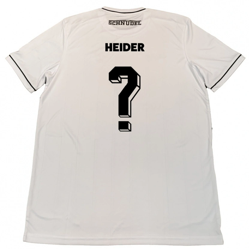 Danxen Criança Camisola Antonia Heider #0 Branco Preto Alternativa 2025/26 Camisa Brasil