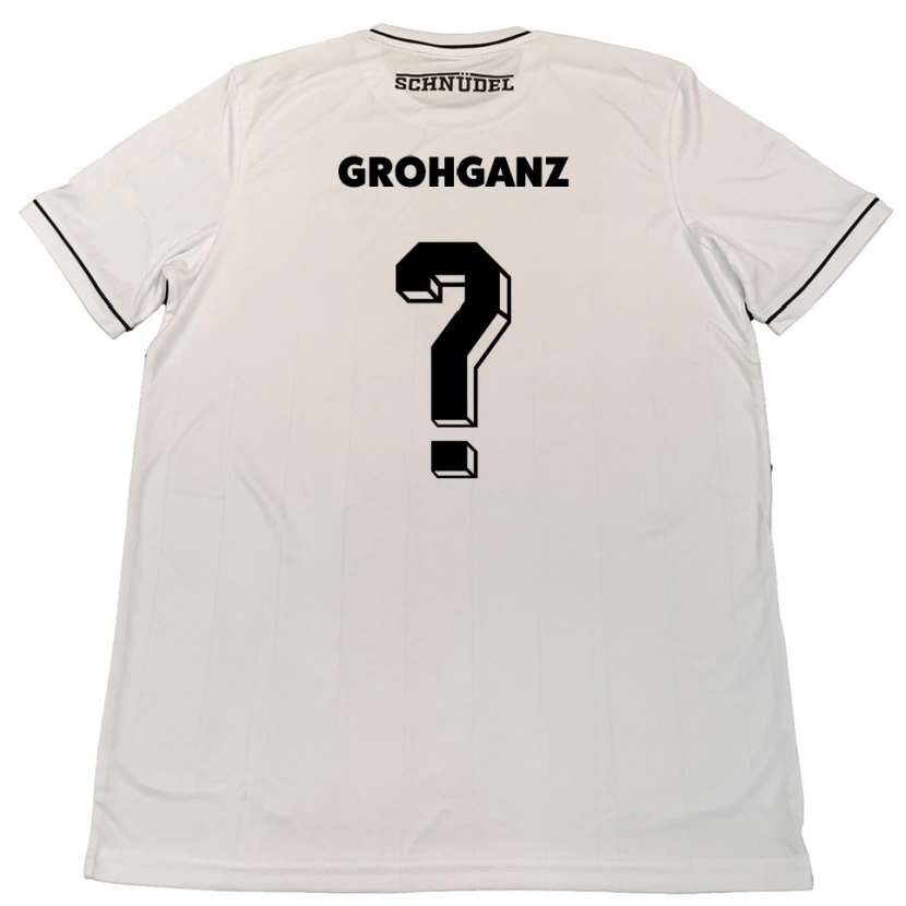 Danxen Criança Camisola Maren Grohganz #0 Branco Preto Alternativa 2025/26 Camisa Brasil