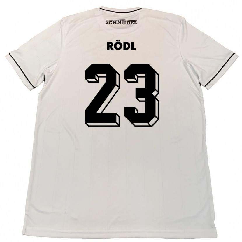 Danxen Criança Camisola Valentin Rödl #23 Branco Preto Alternativa 2025/26 Camisa Brasil