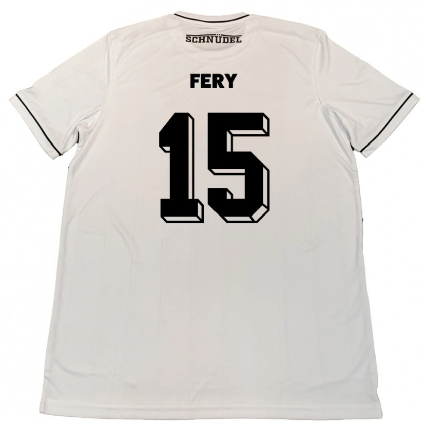 Danxen Criança Camisola Kevin Fery #15 Branco Preto Alternativa 2025/26 Camisa Brasil