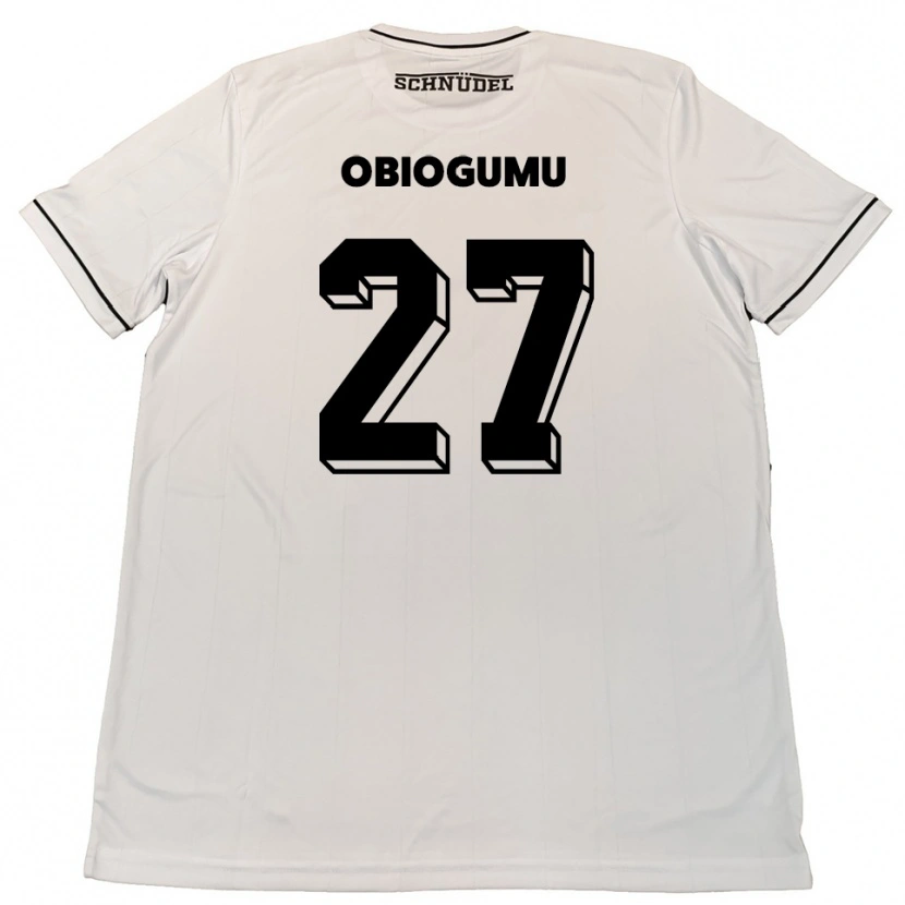Danxen Criança Camisola Uche Obiogumu #27 Branco Preto Alternativa 2025/26 Camisa Brasil