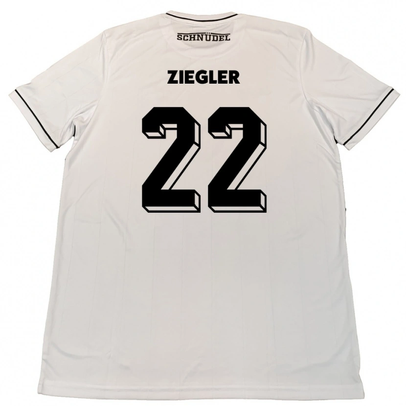 Danxen Criança Camisola Kevin Ziegler #22 Branco Preto Alternativa 2025/26 Camisa Brasil