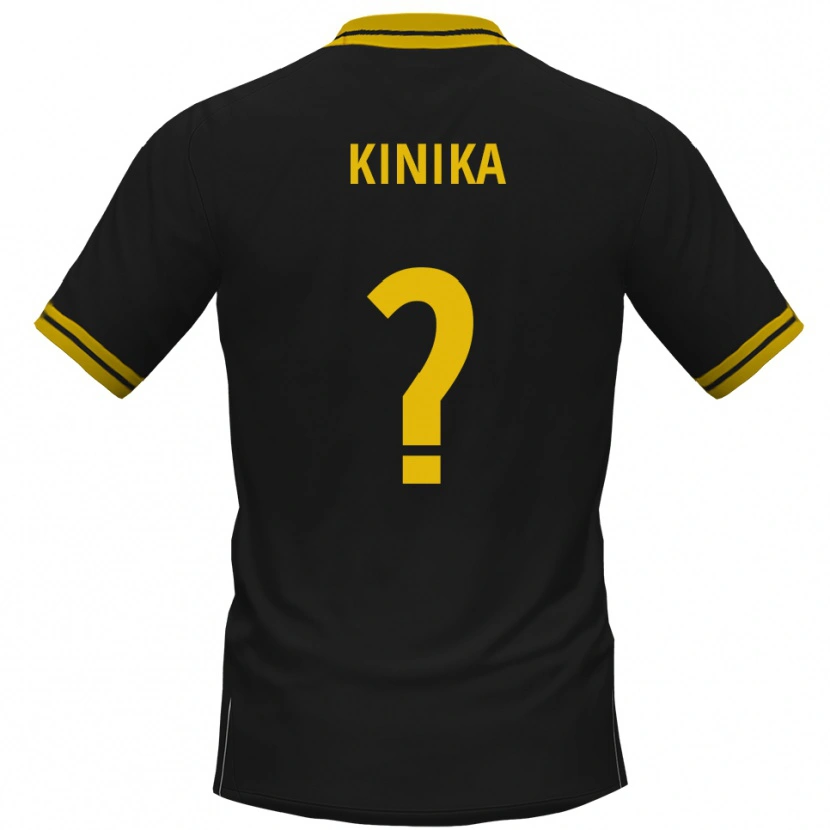Danxen Criança Camisola Darryl Kinika #0 Preto Amarelo Alternativa 2025/26 Camisa Brasil