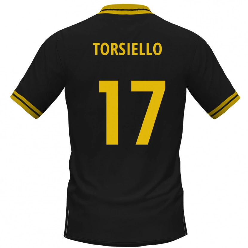 Danxen Criança Camisola Fabio Torsiello #17 Preto Amarelo Alternativa 2025/26 Camisa Brasil