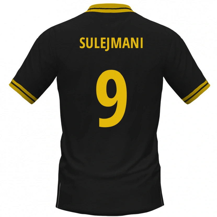 Danxen Criança Camisola Valmir Sulejmani #9 Preto Amarelo Alternativa 2025/26 Camisa Brasil