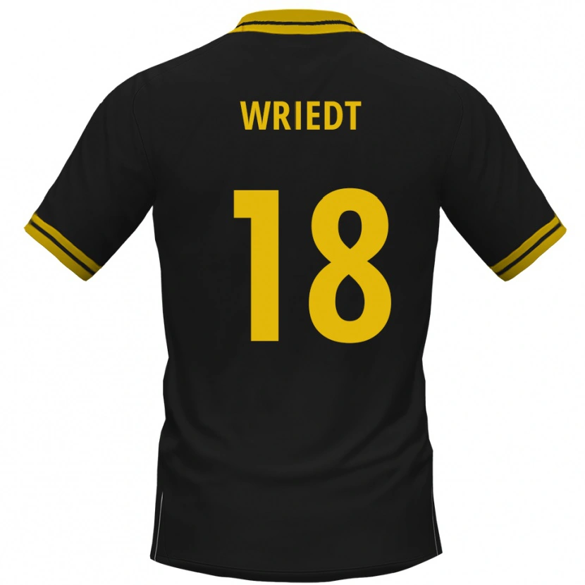 Danxen Criança Camisola Kwasi Wriedt #18 Preto Amarelo Alternativa 2025/26 Camisa Brasil