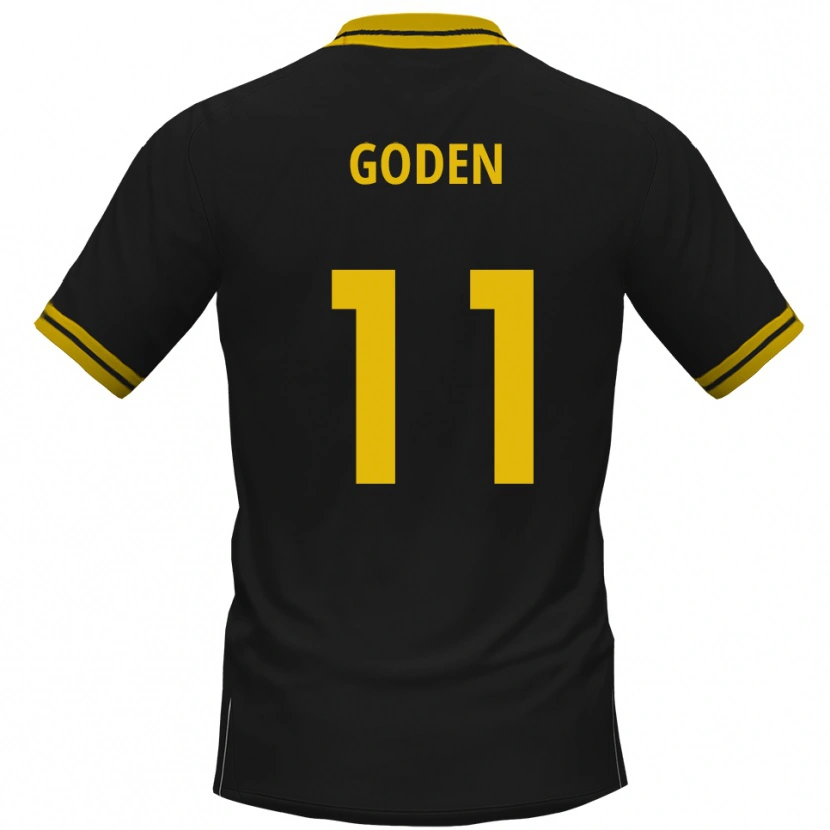 Danxen Criança Camisola Kevin Goden #11 Preto Amarelo Alternativa 2025/26 Camisa Brasil