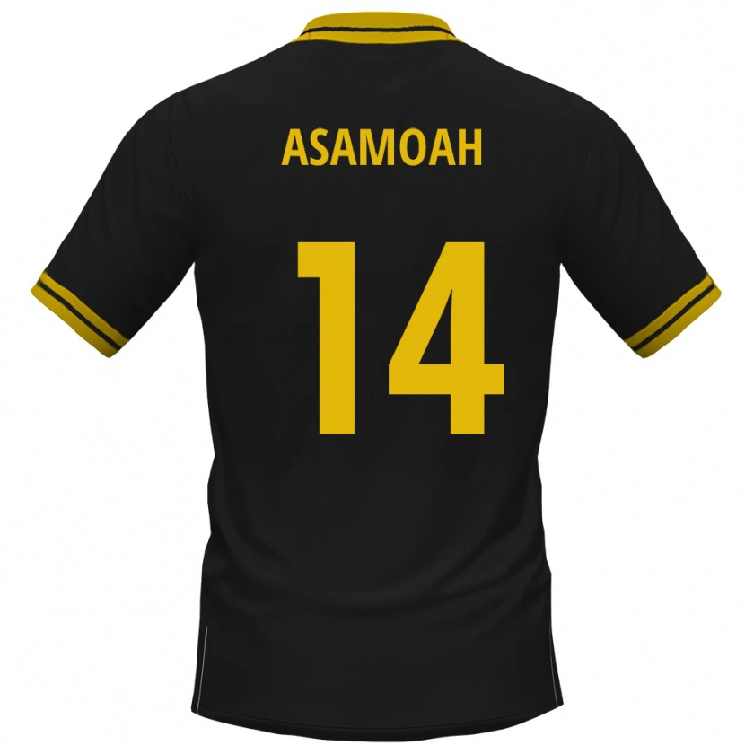 Danxen Criança Camisola Jaden Asamoah #14 Preto Amarelo Alternativa 2025/26 Camisa Brasil