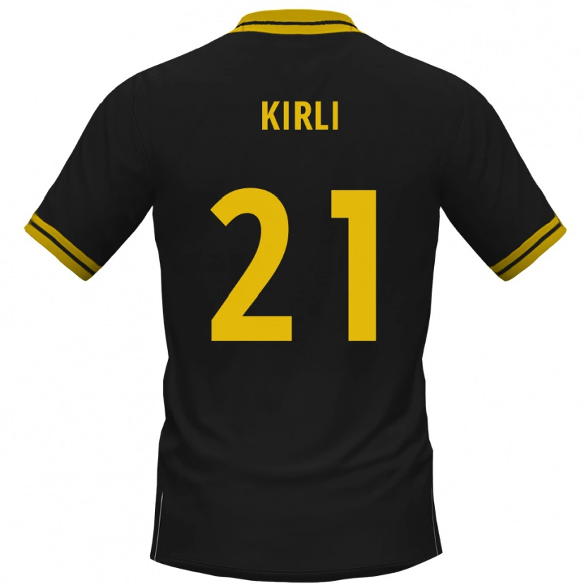 Danxen Criança Camisola Celil-Noah Kirli #21 Preto Amarelo Alternativa 2025/26 Camisa Brasil