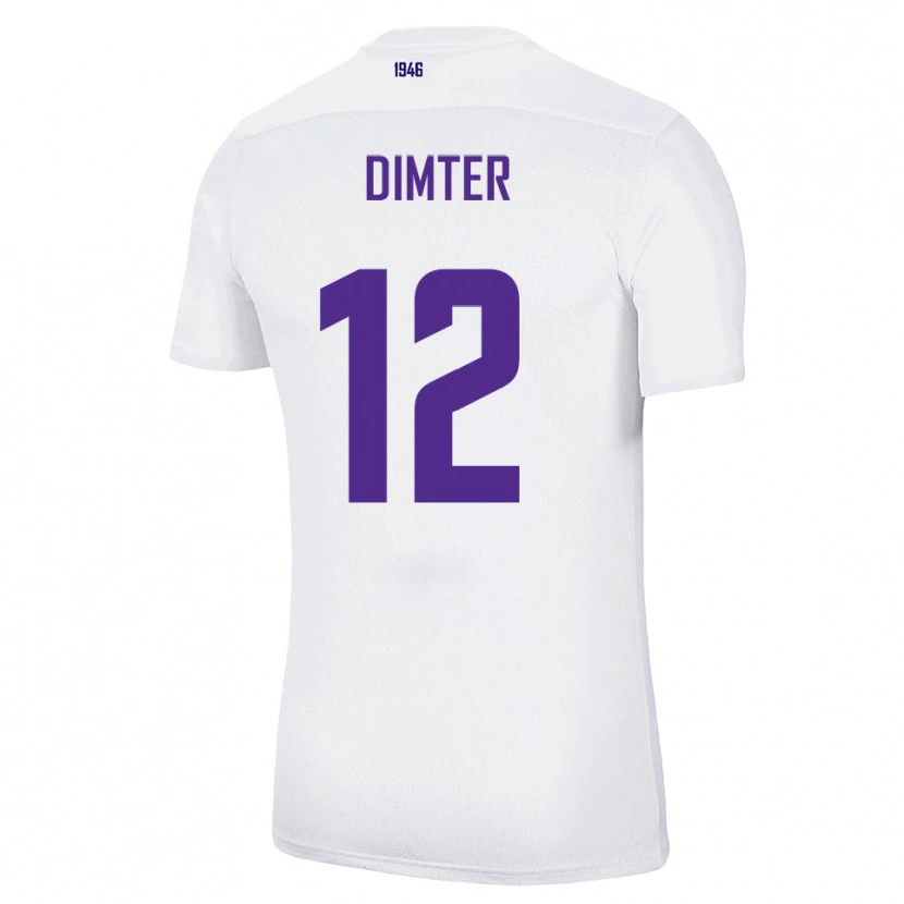 Danxen Criança Camisola Noel Dimter #12 Branco Verde Alternativa 2025/26 Camisa Brasil