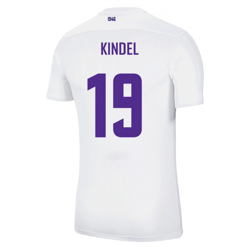 Danxen Criança Camisola Maxim Kindel #19 Branco Verde Alternativa 2025/26 Camisa Brasil