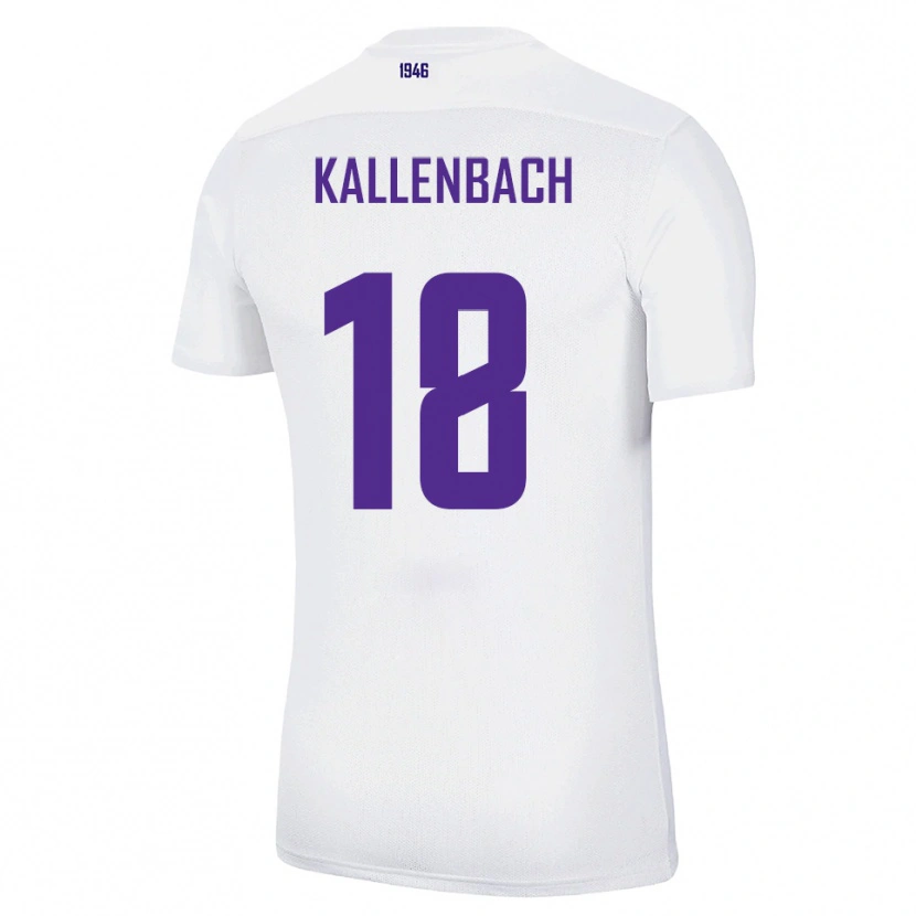 Danxen Criança Camisola William Kallenbach #18 Branco Verde Alternativa 2025/26 Camisa Brasil