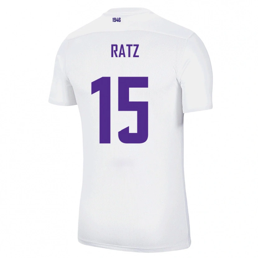 Danxen Criança Camisola Hermann Ratz #15 Branco Verde Alternativa 2025/26 Camisa Brasil