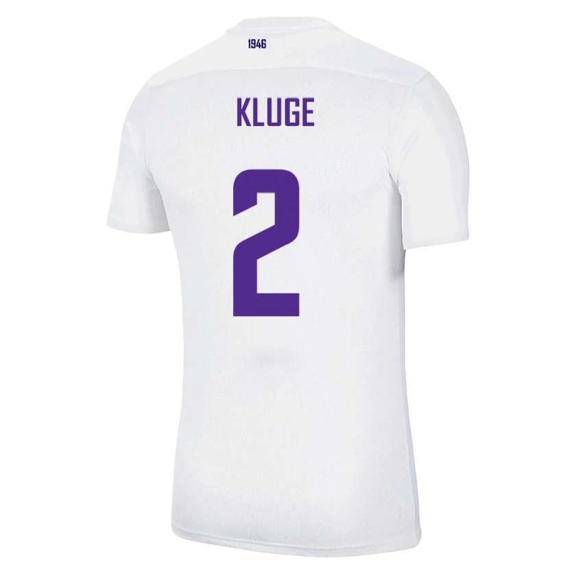 Danxen Criança Camisola Maximilian Kluge #2 Branco Verde Alternativa 2025/26 Camisa Brasil