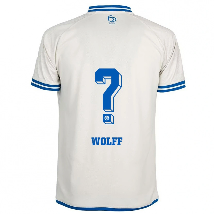 Danxen Criança Camisola Luis Wolff #0 Branco Azul Alternativa 2025/26 Camisa Brasil