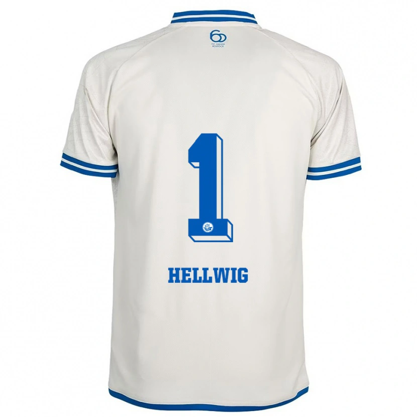 Danxen Criança Camisola Merle Hellwig #1 Branco Azul Alternativa 2025/26 Camisa Brasil