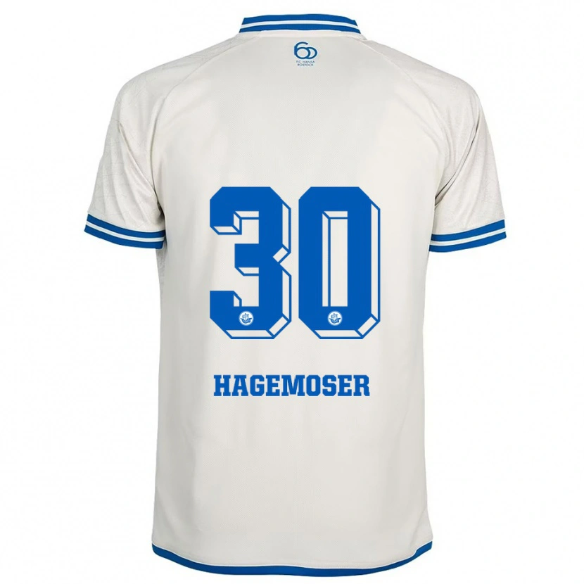 Danxen Criança Camisola Max Hagemoser #30 Branco Azul Alternativa 2025/26 Camisa Brasil