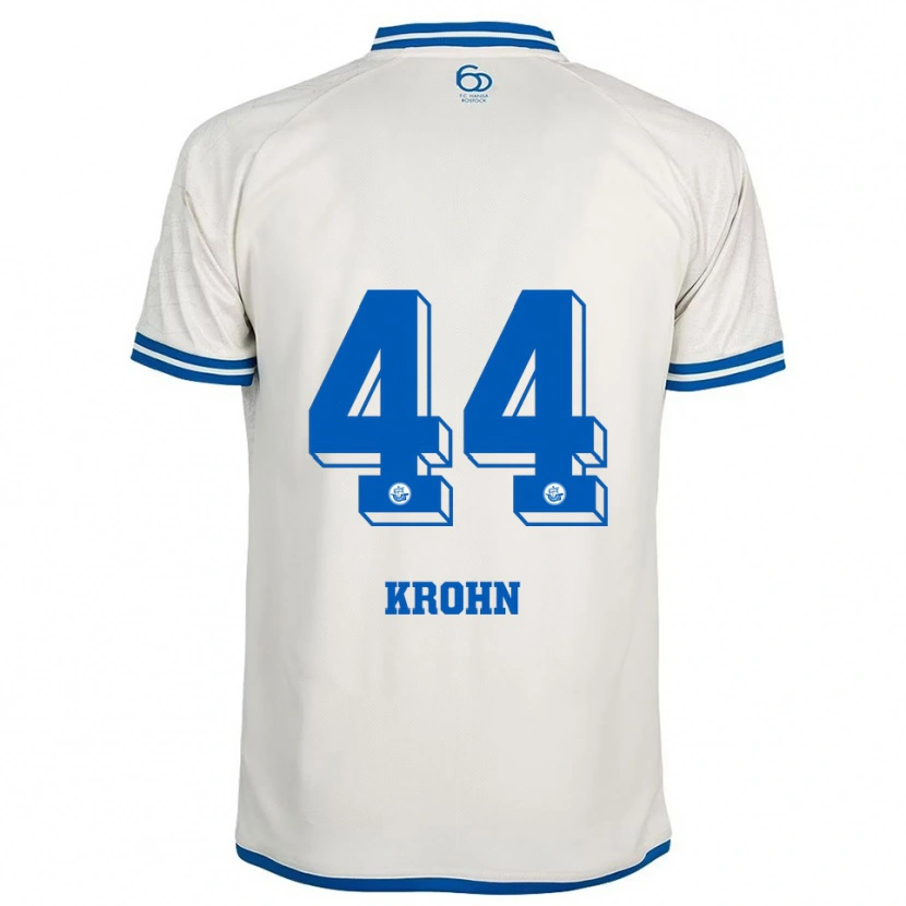 Danxen Criança Camisola Tim Krohn #44 Branco Azul Alternativa 2025/26 Camisa Brasil