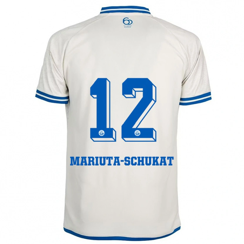 Danxen Criança Camisola Lara Mariuta-Schukat #12 Branco Azul Alternativa 2025/26 Camisa Brasil