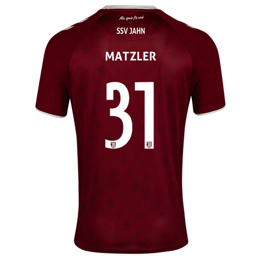Danxen Criança Camisola Leo Mätzler #31 Borgonha Branco Alternativa 2025/26 Camisa Brasil