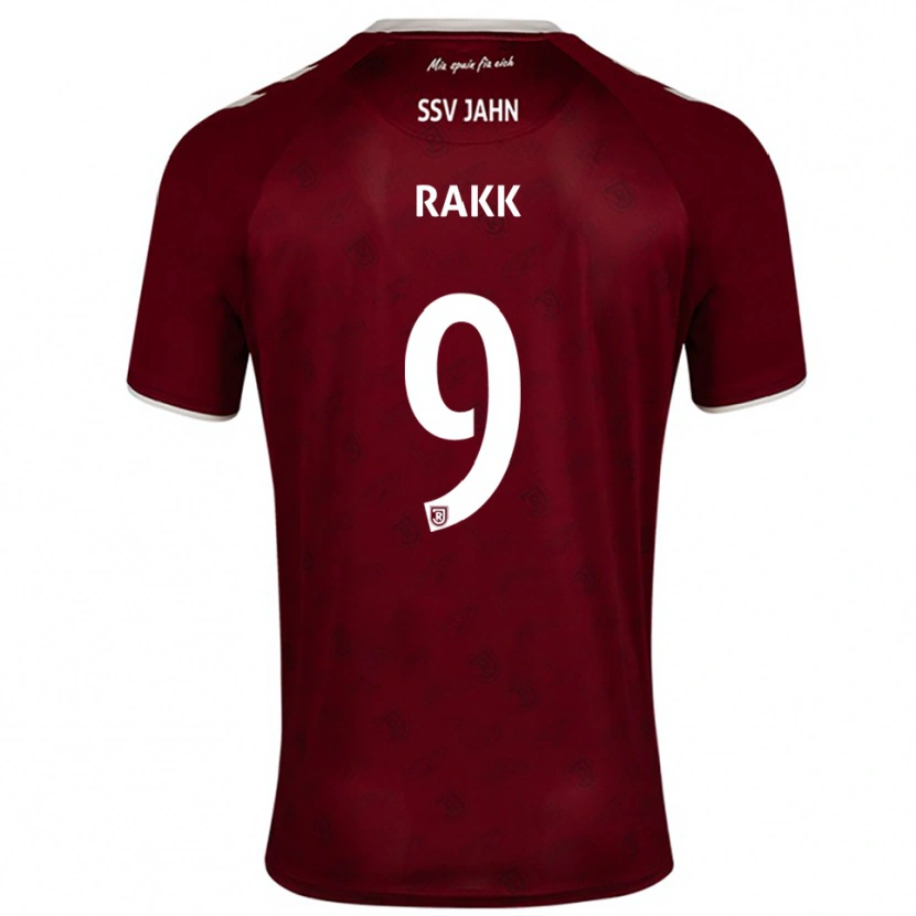 Danxen Criança Camisola Lars Rakk #9 Borgonha Branco Alternativa 2025/26 Camisa Brasil