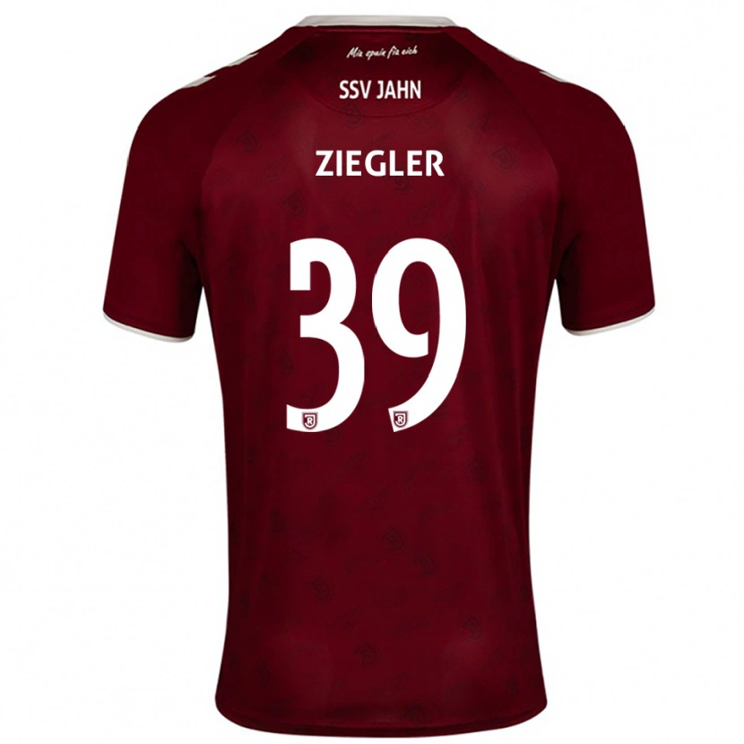 Danxen Criança Camisola Fabian Ziegler #39 Borgonha Branco Alternativa 2025/26 Camisa Brasil