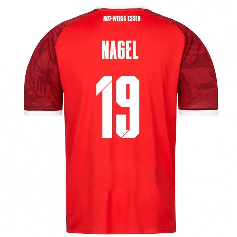 Danxen Criança Camisola Kjell-Luan Nagel #19 Vermelho Borgonha Branco Alternativa 2025/26 Camisa Brasil