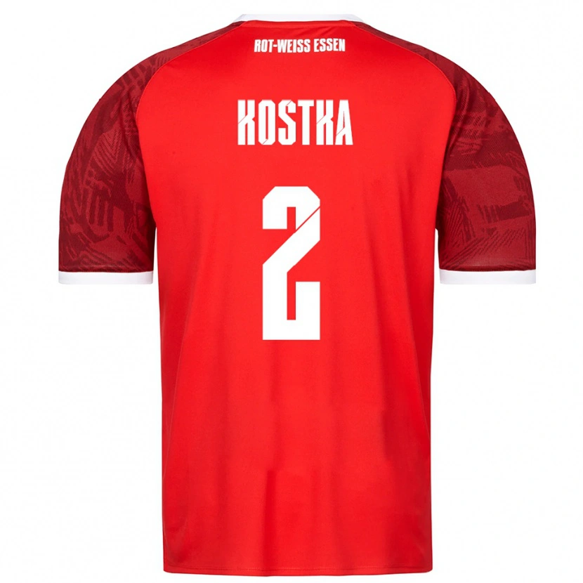 Danxen Criança Camisola Michael Kostka #2 Vermelho Borgonha Branco Alternativa 2025/26 Camisa Brasil