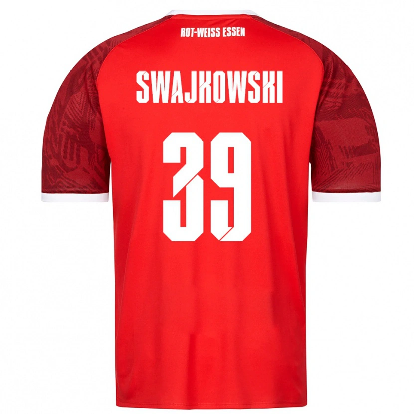 Danxen Criança Camisola Gianluca Swajkowski #39 Vermelho Borgonha Branco Alternativa 2025/26 Camisa Brasil