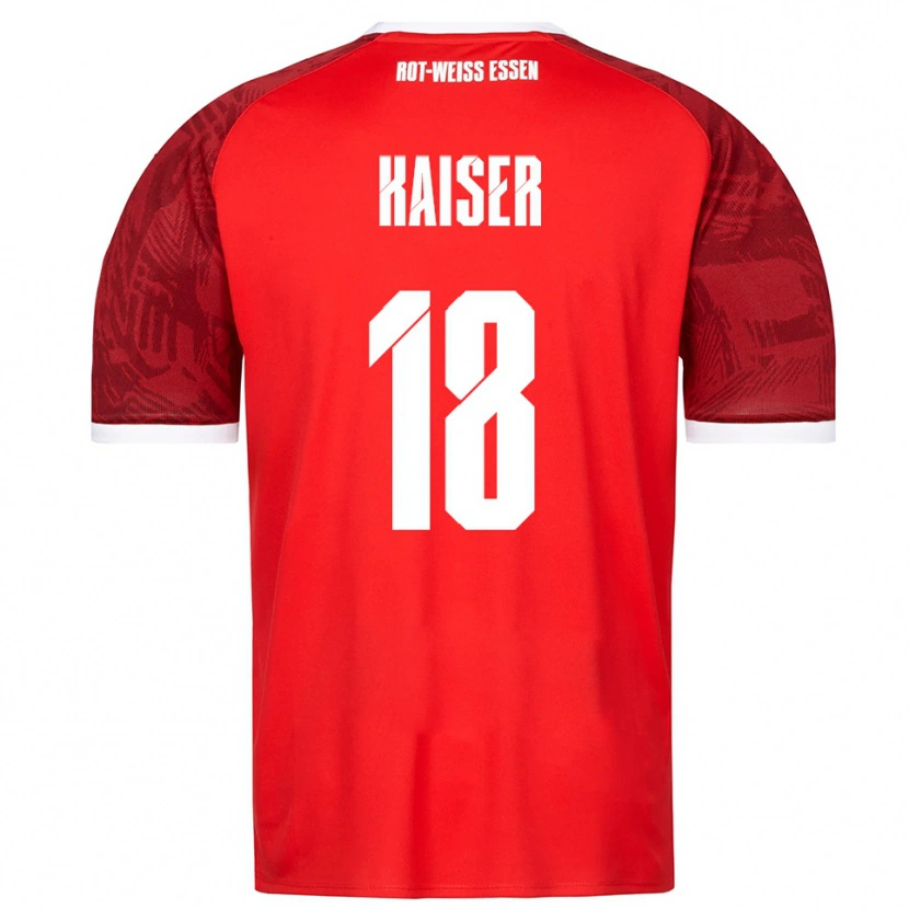 Danxen Criança Camisola Nils Kaiser #18 Vermelho Borgonha Branco Alternativa 2025/26 Camisa Brasil