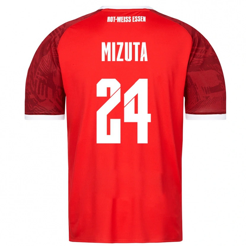 Danxen Criança Camisola Kaito Mizuta #24 Vermelho Borgonha Branco Alternativa 2025/26 Camisa Brasil