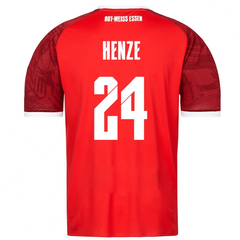 Danxen Criança Camisola Brandon-Louis Henze #24 Vermelho Borgonha Branco Alternativa 2025/26 Camisa Brasil