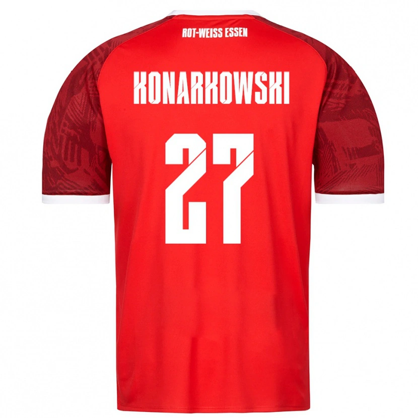 Danxen Criança Camisola Mirco Konarkowski #27 Vermelho Borgonha Branco Alternativa 2025/26 Camisa Brasil