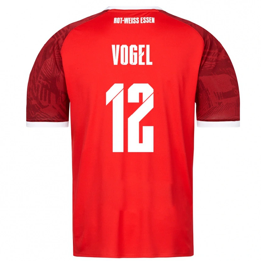 Danxen Criança Camisola Colin Vogel #12 Vermelho Borgonha Branco Alternativa 2025/26 Camisa Brasil