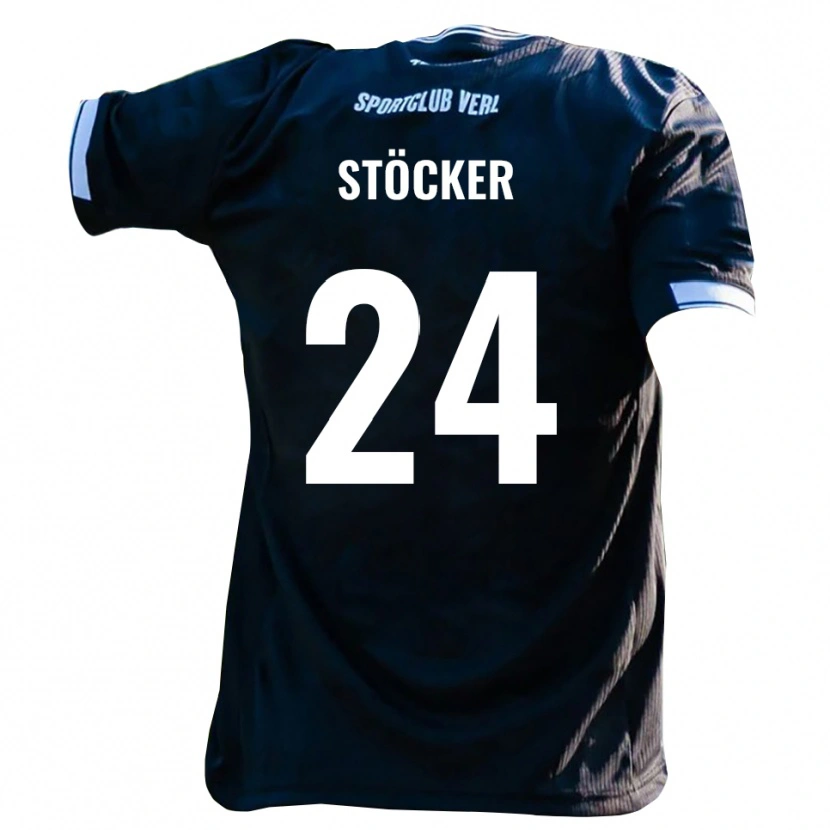 Danxen Criança Camisola Michel Stöcker #24 Preto Branco Alternativa 2025/26 Camisa Brasil