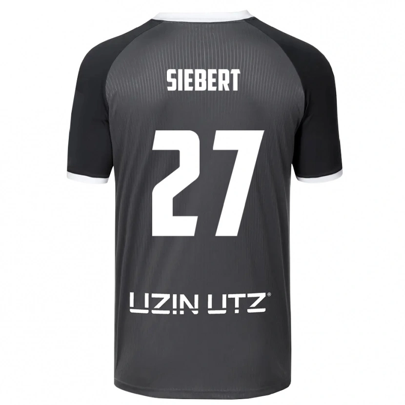 Danxen Criança Camisola Marcel Siebert #27 Cinzento Branco Alternativa 2025/26 Camisa Brasil